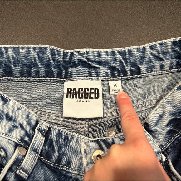 NWOT Ragged Jeans Wide Leg Acid Wash, Women's Size 26 - Picture 3 of 8